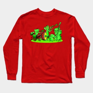 Grooving to the music Long Sleeve T-Shirt